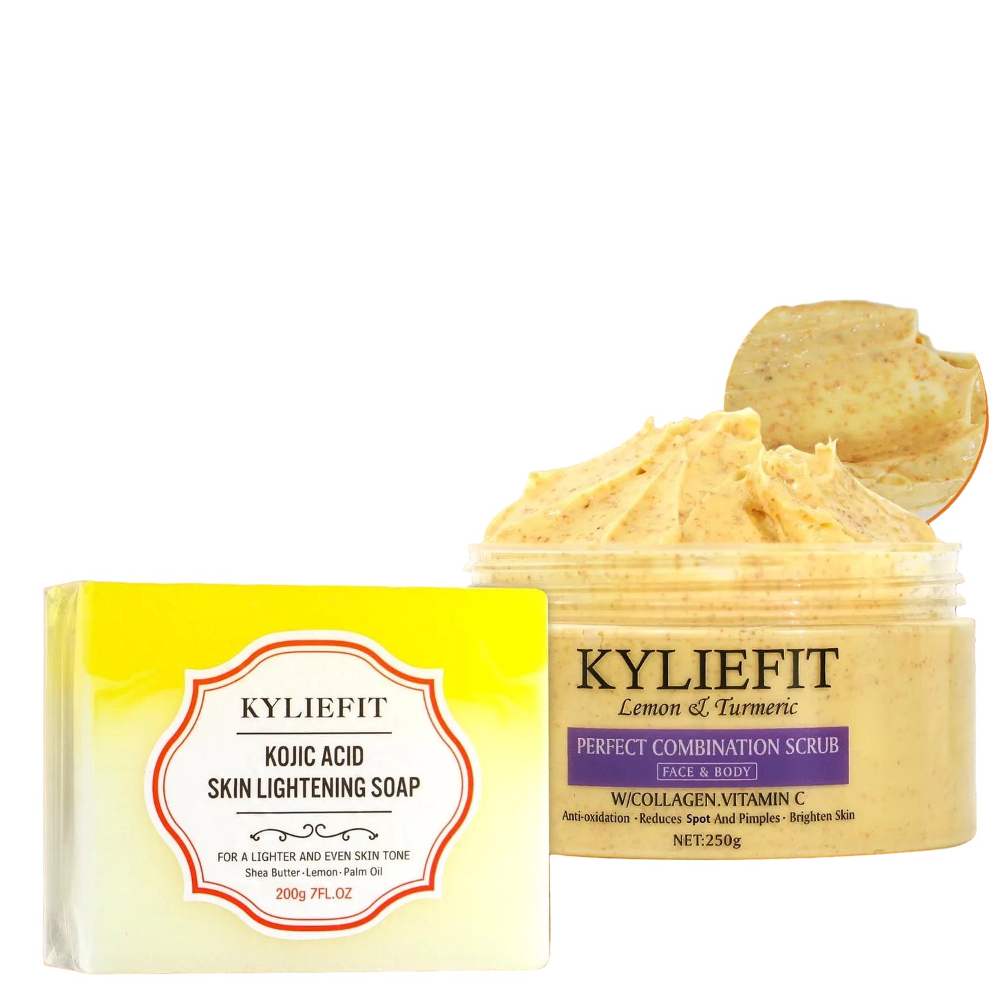 Lemon & Turmeric Body Scrub – 250g