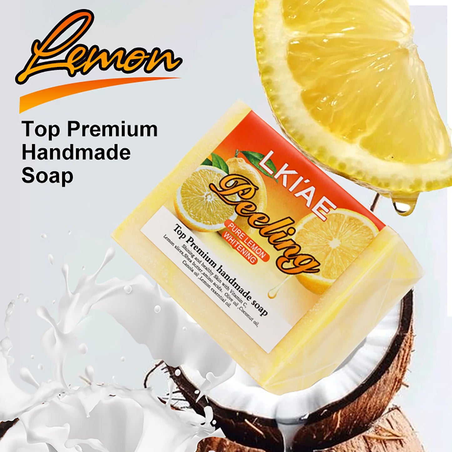 Natural Lemon Whitening Soap Bar 150g