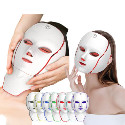 7 Color LED Face Neck Mask