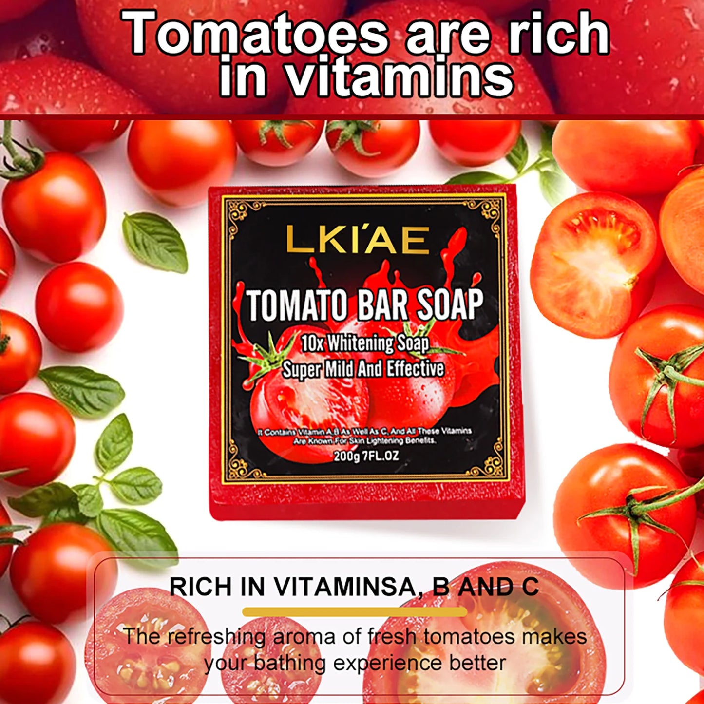 Organic Tomato Whitening Soap Bar 200g