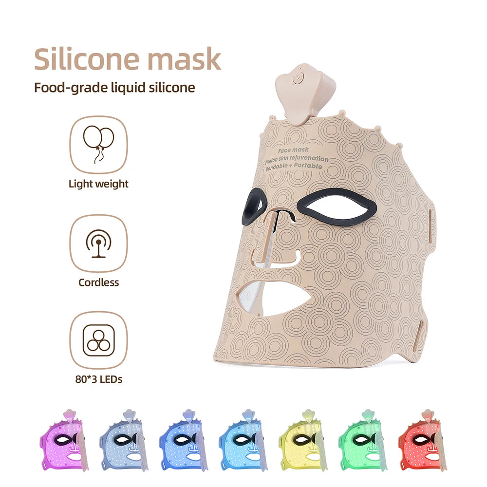 7 Color Silicone LED Face Mask