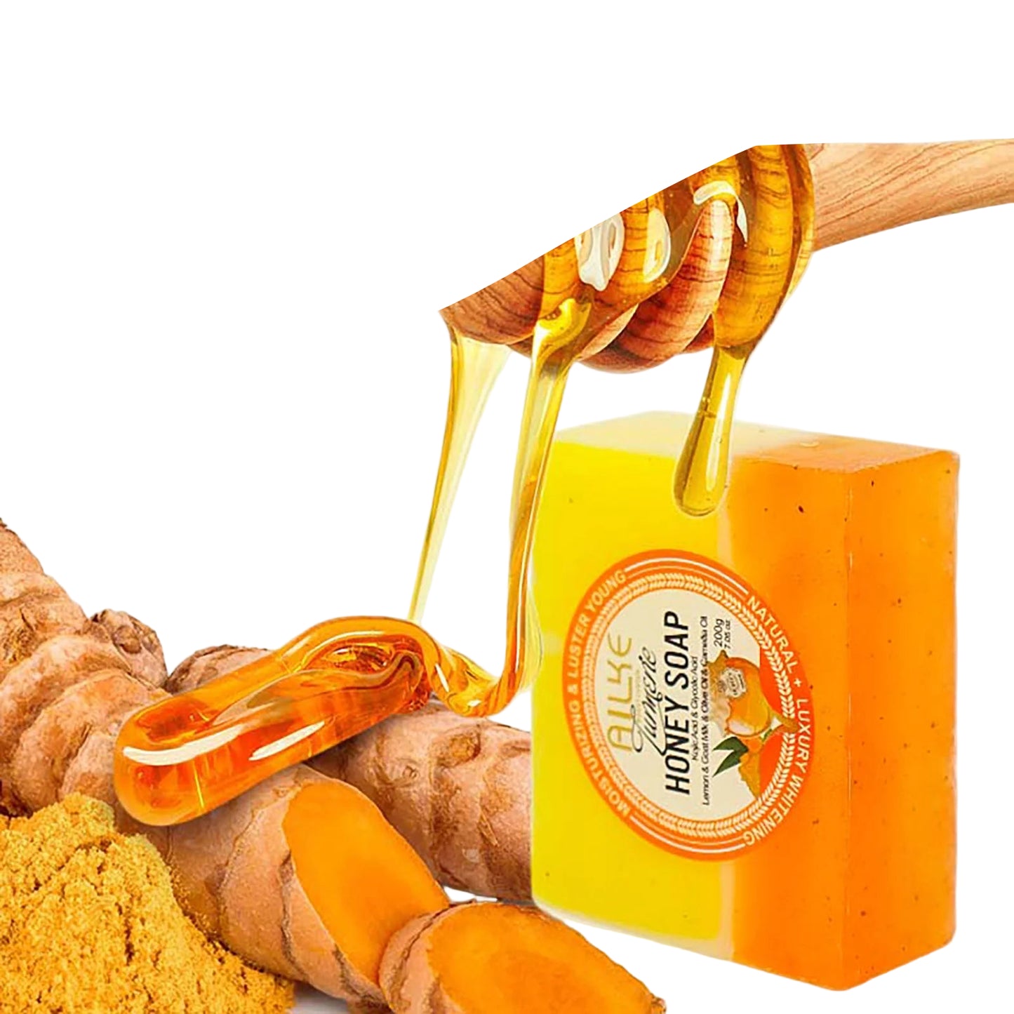 Natural Turmeric Honey Whitening Soap 200g