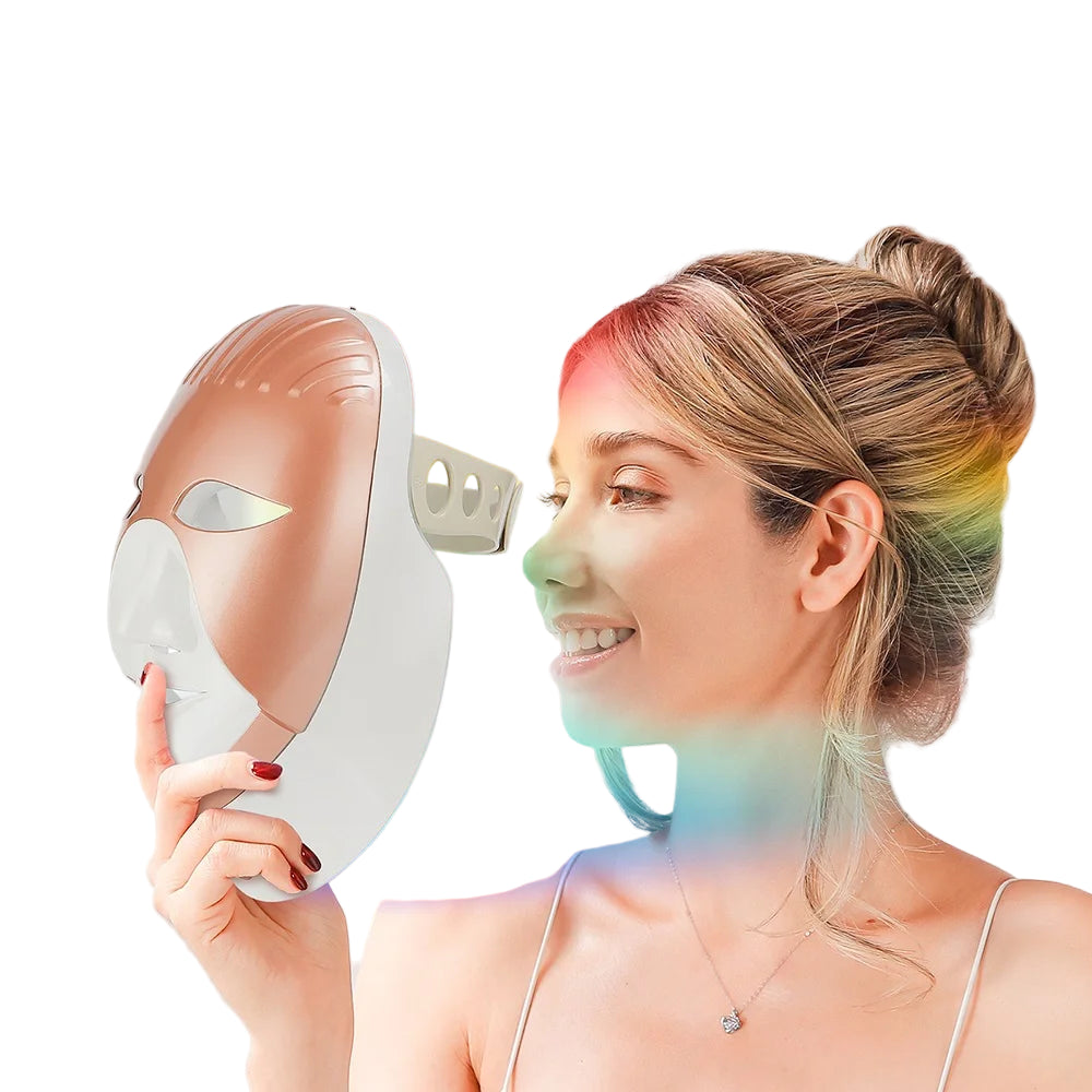 Wireless 7 Color LED Face Neck Mask